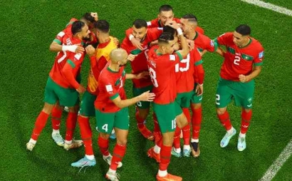 Maroko, Spesialis Pembunuh Raksasa dan Pemborong Rekor dalam Satu Gelaran Piala Dunia