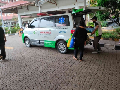 Bersama Ambulans IZI-ZIS Rohis Lintasarta, Olivia Berjuang Sembuh