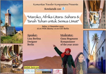 Kotekatalk-120: "Maroko, Afrika Utara: Sahara dan Tanah Tuhan untuk Semua Umat"