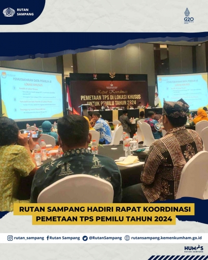 Rutan Sampang Hadiri Rapat Koordinasi Pemetaan TPS Pemilu 2024
