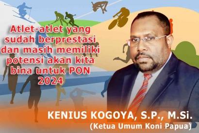 Dr. Kenius Kogoya, S.P., M.Si Terus Berjuang Membangun Olahraga Tanah Papua (2)