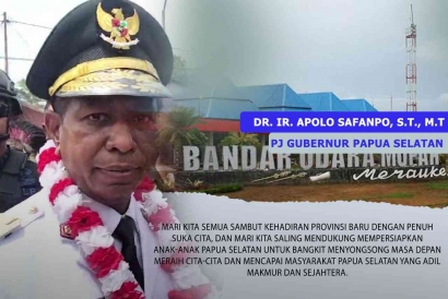 Warga Sambut Dr. Ir. Apolo Safanpo, ST, MT, Pj Gubernur Papua Selatan dengan Penuh Kemeriahan