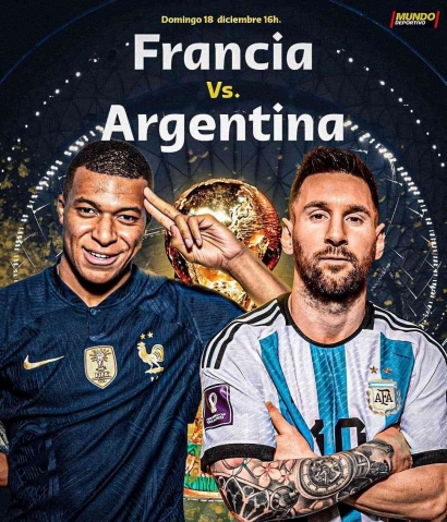 Final 2022 Duel Lautan Biru, Argentina vs Prancis