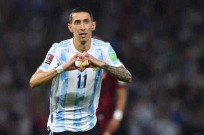 Argentina Unggul Sementara 2-0 Atas Prancis