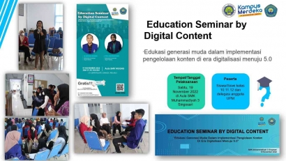 "Education Seminar By Digital Content" oleh Mahasiswa AM Universitas Negeri Malang di SMK Muhammadiyah 3 Singosari