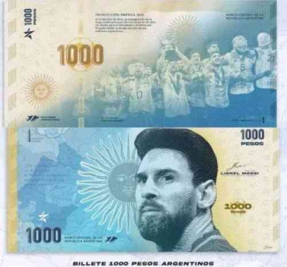 Gambar Messi Akan Muncul dalam Mata Uang Peso Argentina