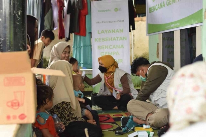 Gempa Cianjur, Tokopedia-IZI Adakan Layanan Kesehatan Keliling dan Trauma Healing