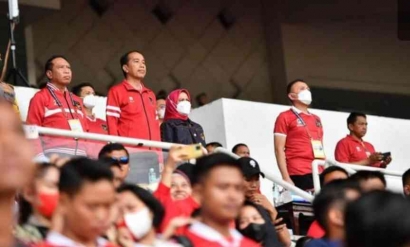 Versus Kamboja, Presiden Jokowi Menyaksikan Masalah Klasik Pemain Timnas