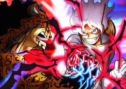 Baca Komik "One Piece" Chapter 1070 Mangaplus Bahasa Indonesia, Luffy vs Rob Luccy