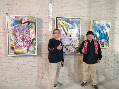 Pelukis Maestro Sarnadi Adam Membuka Pameran Lukisan Gejolak RakyArt Road Show dan Jadi Narasumber Webinar