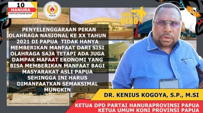 Semangat Dr. Kenius Kogoya, S.P, M.Si Membangkitkan Olahraga Tanah Papua (3)