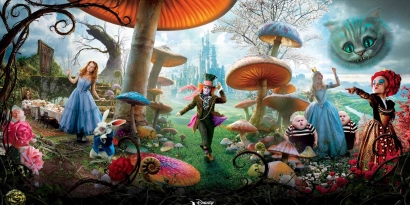 Jelajahi Wonderland bersama Alice dan Tim Burton