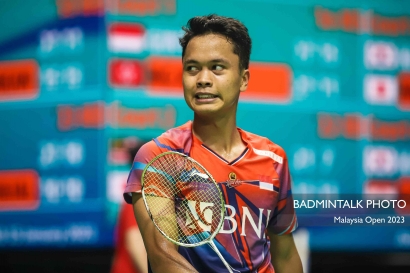 Ginting Berhasil Melaju ke Round-16, Setelah  Mengalahkan Ng Ka Long Rubber Set di Petronas Malaysia Open 2023