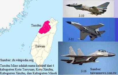 Armada Jet Tempur PLA Terbang Masuk ke Wilayah Pertahanan Taiwan