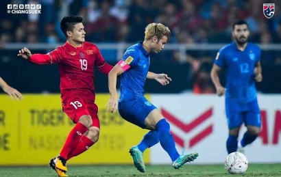 Final Piala AFF: Vietnam Vs Thailand 2-2, Gol Vu Van Thanh Selamatkan The Golden Stars dari Kekalahan
