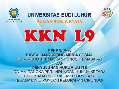 KKN L9 Universitas Budi Luhur Sosialisasi Digital Marketing dan Penyuluhan UU ITE di Wilayah Kelurahan Cipondoh