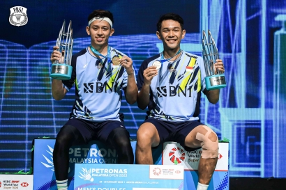 Fajar/Rian Bawa Indonesia Raih Satu Gelar Juara Malaysia Open 2023