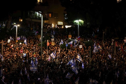Agenda Reformasi Netanyahu Berbuntut ke Aksi Protes Puluhan Ribu Warga Israel
