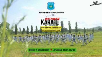 SD Negeri Gadungan, Latihan Karate Bersama di Lapangan Jotangan, Bayat