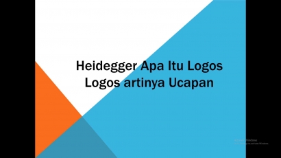 Heidegger, dan Logos
