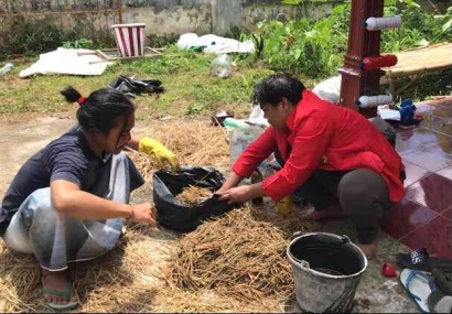 Pengenalan Manfaat Limbah Jerami Padi sebagai Pupuk Organik Melalui Pemberdayaan Kelompok Tani di Dusun Precet Kabupaten Blitar