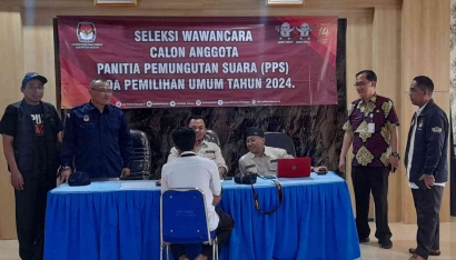 KPU Kabupaten Bekasi Monitoring Wawancara Calon PPS
