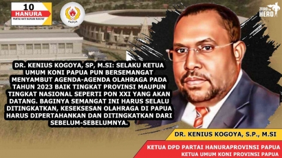 Dr. Kenius Kogoya, S.P, M.Si: Agenda Prioritas KONI Papua Tahun 2023