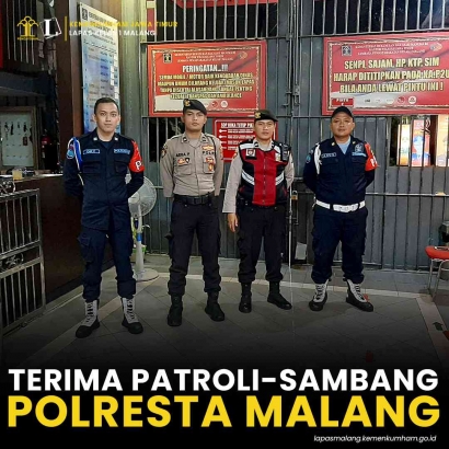 Lapas Kelas I Malang Terima Patroli/Sambang Polres kota Malang