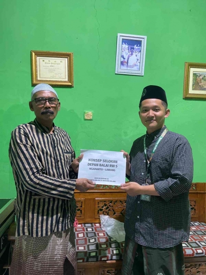 Ini Dia Selokan Anti Banjir Karya Mahasiswa KKM UIN Malang Kelompok 82