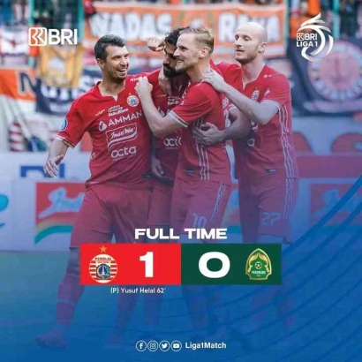 Persija Ambil Alih Puncak Klasemen