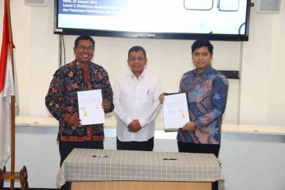 Penandatanganan Nota Kesepemahaman PT Cakra Teknologi Nusantara dengan Kementrian Agraria dan Tata Ruang