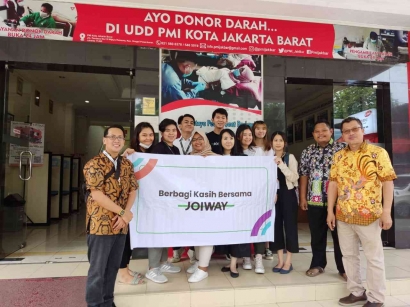 Donor Darah JOIWAY Pertama bersama Palang Merah Indonesia Jakarta Barat