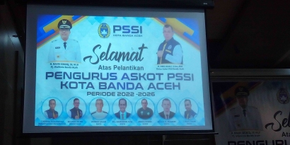 Pengurus ASKOT PSSI Banda Aceh Periode 2022-2026, Resmi Dilantik