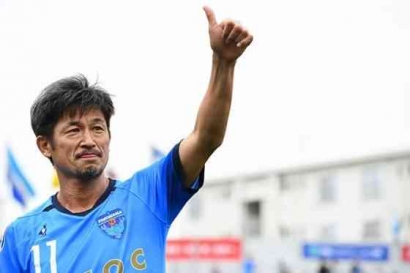 Pemain Indonesia Kalah, "Aki-aki" Kaziyoshi Miura Lanjutkan Karier di Liga 2 Portugal Dalam Usia 56 Tahun