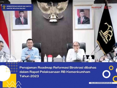 Penajaman Roadmap Reformasi Birokrasi dibahas dalam Rapat Pelaksanaan RB Kemenkumham Tahun 2023