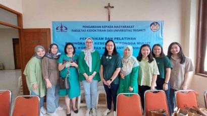 PKM: Pendidikan dan Pelatihan Komunitas WKRI Ranting Birgitta untuk Peningkatan Kesehatan Rongga Mulut