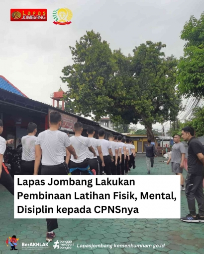 Lapas Jombang Kanwil Kemenkumham Jawa Timur Lakukan Pembinaan Fisik, Mental, Disiplin CPNS