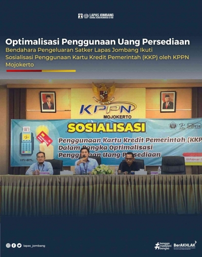 Bendahara Pengeluaran Satker Lapas Jombang Ikuti Sosialisasi Penggunaan KKP oleh KPPN Mojokerto