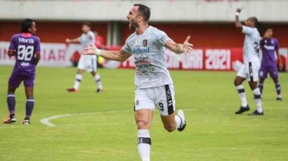 Gol Spasojevic Berhasil Selamatkan Bali United dari Kekalahan atas Persik Kediri