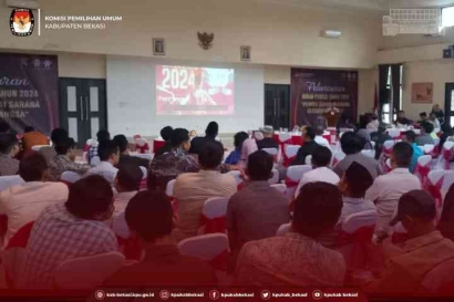 KPU Bekasi Ikuti Peluncuran Kirab Pemilu Tahun 2024