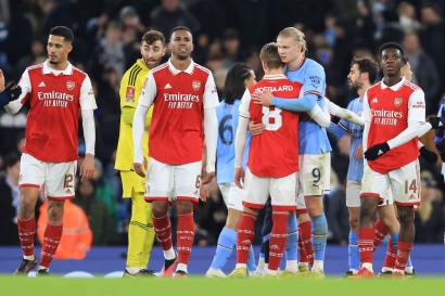 Arsenal 1 vs 3 Manchester City, The Citizens Kudeta Meriam London dari Puncak Klasemen