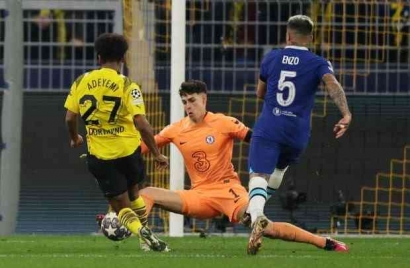 Borrusia Dortmund Vs Chelsea 1-0, Gol Tunggal Karim Adeyemi Menangkan Die Borrusen