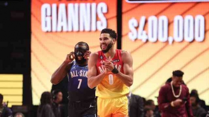 Team Giannis Bungkam Team LeBron di NBA All-Star 2023, Tatum Cetak rekor