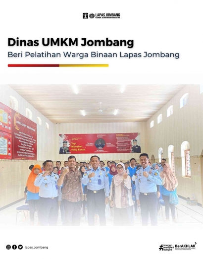 Dinas Koperasi dan Usaha Mikro Jombang Beri Pelatihan Warga Binaan Lapas Jombang Kanwil Kemenkumham Jawa Timur