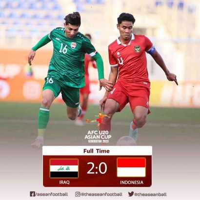 Piala Asia U20: Indonesia U20 Kalah dari Irak U20 di Laga Penyisihan Grup