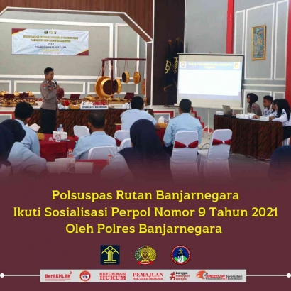 Polsuspas Rutan Banjarnegara Ikuti Sosialisasi Perpol Nomor 9 Tahun 2021 oleh Polres Banjarnegara