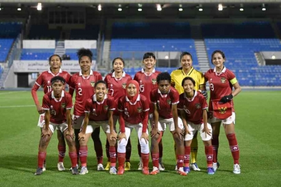 Timnas Putri Indonesia Ditahan Imbang Arab Saudi Dalam FIFA Women's Match Day