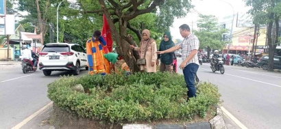 Wujudkan Taman yang Asri dan Indah, Camat Biriingkanaya Intens Benahi Taman Median Jalan