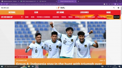 Indonesia Pulangkan Suriah Dalam Putaran Final Piala Asia 2023