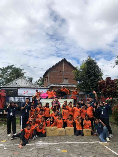 KKN UM Melaksanakan Outbond untuk Anak-anak Dusun Ngrangin, Sumberpasir